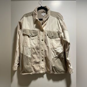 Topshop Two-Tone Denim Jacket | Size 8-10